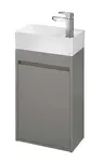 Cersanit Crea - Umývadlová skrinka, 59x39x22 cm, 1 dvierka, pánty L/P, sivá S924-014