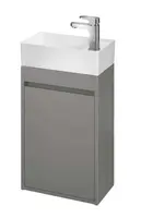Cersanit Crea - Umývadlová skrinka, 59x39x22 cm, 1 dvierka, pánty L/P, sivá S924-014