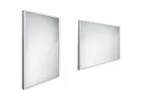 Nimco Zrcadla - Zrcadlo s LED osvětlením, 50x70 cm, hliník ZP 13001
