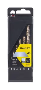 Stanley Příslušenství - 6dílná sada vrtáků do kovu STA56002-QZ