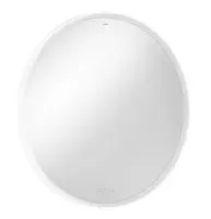 Hansgrohe Xarita S - Zrcadlo s LED osvětlením a vyhříváním, průměr 90 cm, dotykový senzor, matná bílá 54981700
