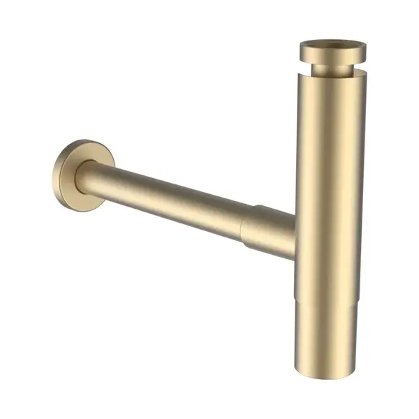 Laufen Odtokové soupravy - Designový sifon, kartáčované zlato H3749800830001