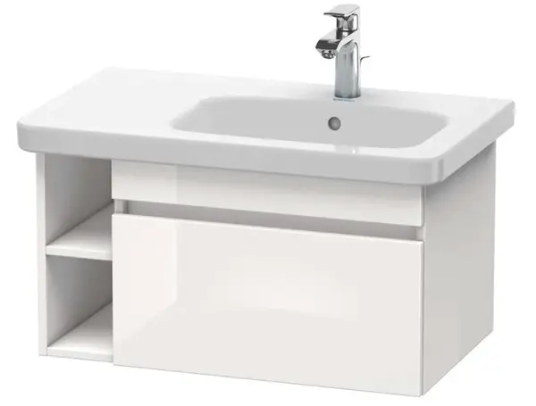 Duravit DuraStyle - Umyvadlová skříňka 40x73x45 cm, 1 zásuvka, lesklá bílá DS639302222