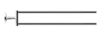 Duravit Starck T - Držiak uterákov dvojitý otočný, dĺžka 47 cm, chróm 0099411000