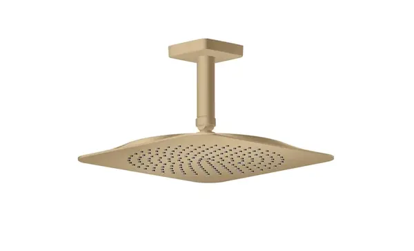 Axor Citterio C - Hlavová sprcha 27x27 cm, kartáčovaný bronz 28792140
