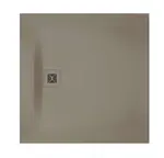 Duravit Sustano - Sprchová vanička, 100x100 cm, DuraSolid, matná béžová 720275640000000