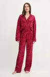 Pyžamo Dkny dámské, červená barva, YI90078F
