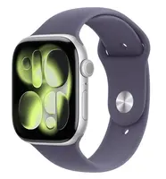 APPLE Watch 11 GPS 46mm Silver Aluminium Case with Purple Fog Sport Band - M/L