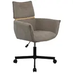 MID.YOU KANCELÁŘSKÉ KŘESLO, tkaná látka, tmavě šedá