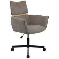 MID.YOU KANCELÁŘSKÉ KŘESLO, tkaná látka, tmavě šedá