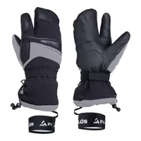 FLLÖS FIBRA Lyžařské unisex rukavice, černá, velikost