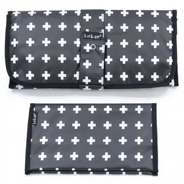 KipKep prebaľovací set NAPPER COMBI-SET Crossy Black (bavlna)