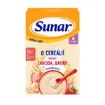 Sunar mléčná kaše s 8 cereáliemi jahoda, banán 210g