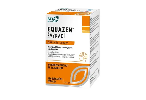 EQUAZEN žvýkací tob.180 jahodová příchuť