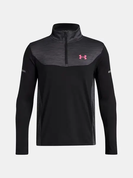 Chlapecké tričko Under Armour UA Tech Utility 1/4 Zip-BLK - Kluci