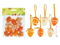 Vajíčka plast 4 cm 12 kusů