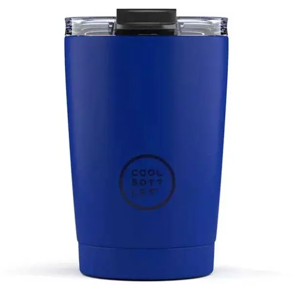 COOL BOTTLES TERMO 330 ML Nerezový termo hrnek, modrá, velikost 330 ML