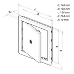 Dvířka vanová VD, 150 x 200 mm, bílá 0110