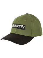 Meatfly kšiltovka Wayne Flexfit Basic Logo Olive / Black | Černá | Velikost One Size