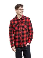 Meatfly pánská košile Hunt 2.0 Premium Red | Červená | Velikost S | 100% bavlna