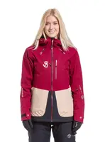 Meatfly dámská SNB & SKI bunda Gaia Beet Red | Červená | Velikost L