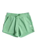 Roxy dětské kraťasy Surf Feeling Short Terry Zephyr Green | Zelená | Velikost 14 r.
