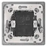 Přepínač jednotlačítkový, bílý