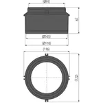 Hrdlo Low pro napojení na odpad DN110