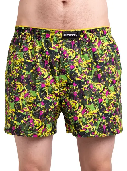 Meatfly pánské boxerky Agostino Double Pack Cityboi | Mnohobarevná | Velikost S