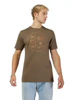 Fox pánské tričko Worldwide Ss Prem Military | Hnědá | Velikost M