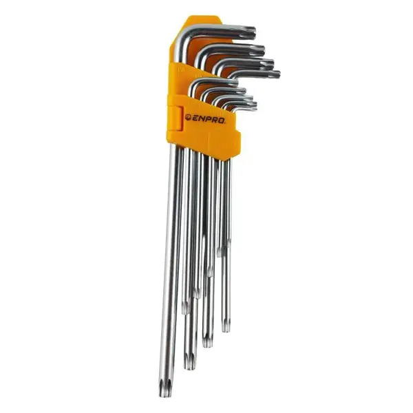 Set L klíčů torx CrV prodloužené T10 - T50 9 ks, ENPRO