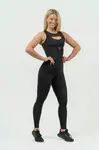 Nebbia Dámské sportovní legíny se síťkou INTENSE Mesh 838 , černá, XS
