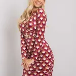 Dress-DHJ-SK-12695.26P-Dark Pink