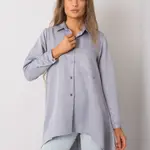 Asymetrická šedá košile