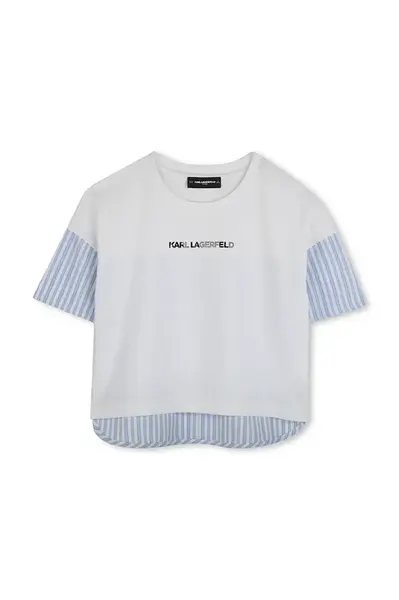 Detské bavlnené tričko Karl Lagerfeld