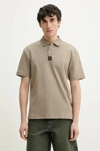 Bavlnené polo tričko HUGO Deabono_D