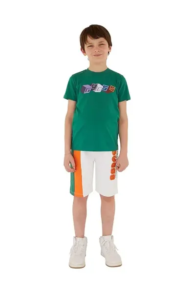 Detské bavlnené šortky Guess