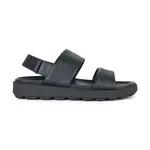 Kožené sandále Geox U SPHERICA EC6 pánske, čierna farba, U45GWC 00085 C9999