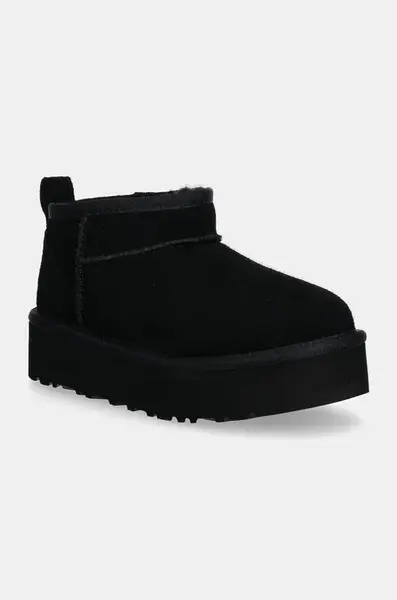 Detské semišové snehule UGG CLASSIC ULTRA MINI PLATFORM