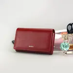 Stylová dámská kožená peněženka Breru, červená