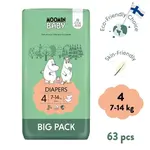 Moomin Baby 4 Maxi 7-14 kg (63 ks), eko plienky