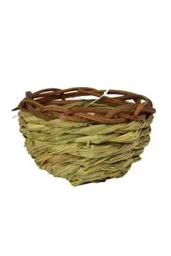 Hnízdo travní s proutěným lemem