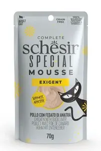 Schesir Cat Kapsa Special Mousse Exigent Kuře/játra70g