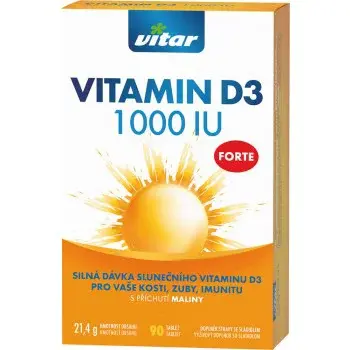 Vitar Vitamin D3 Forte 1000 Iu Tbl.90