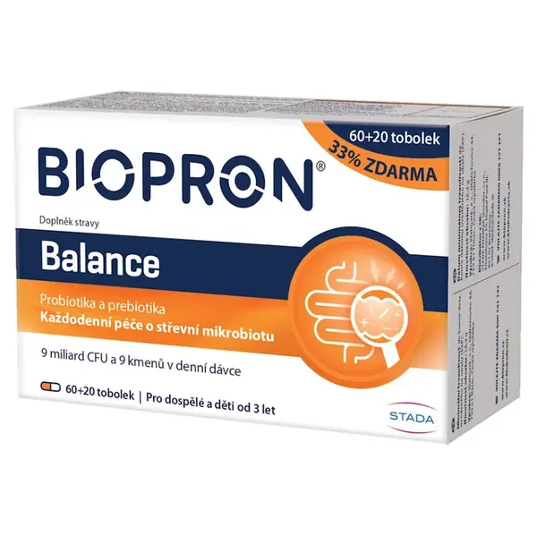 Biopron Balance probiotika 60+20 tobolek
