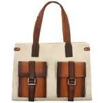 Stylová dámská koženková kabelka na rameno Neil, krémová