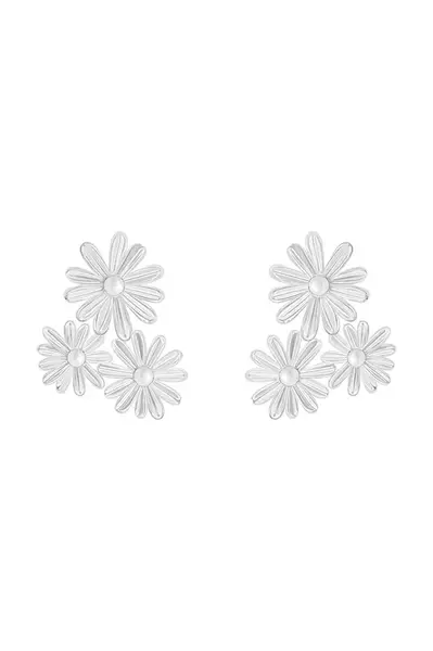 Postriebrené náušnice Lilou Margaret