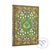 Paperblanks - týždenný diár Poetry in Bloom 2026 (midi, vertikálny, elastické zatváranie)