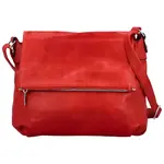 Trendy dámská koženková crossbody kabelka Rosalina, červená