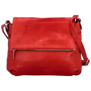 Trendy dámská koženková crossbody kabelka Rosalina, červená